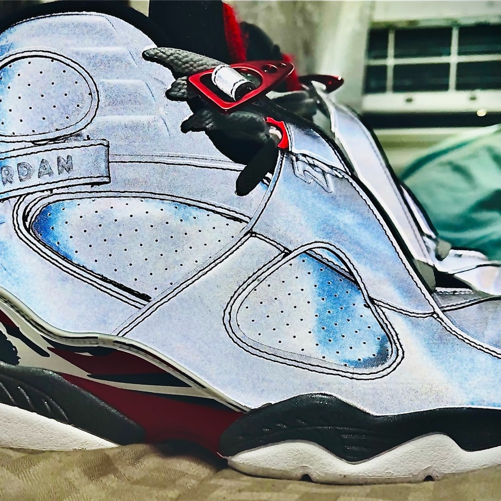 AIR JORDAN 8 RETRO OG (bugs bunny/ reflections of a champion edition) - Picture 7 of 7